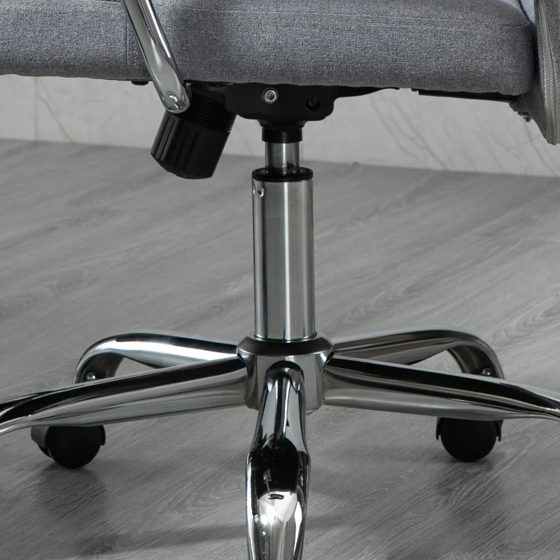 Vinsetto Office Chair Mesh High Back Swivel Task PC Desk Chair for Home w/ Arm, Grey