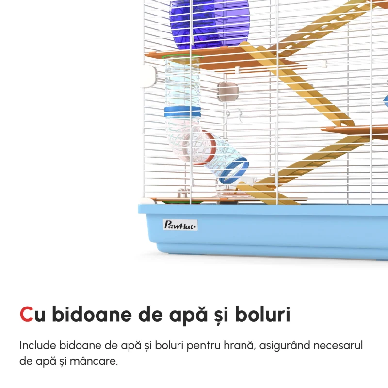 PawHut cusca cu 5 niveluri pentru rozatoare, 46x30x58 cm