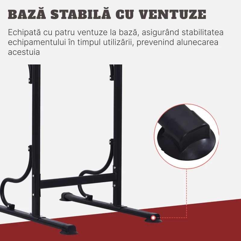 HOMCOM bara tractiune, inaltime reglabila, 98x84x171-219cm(m-6)