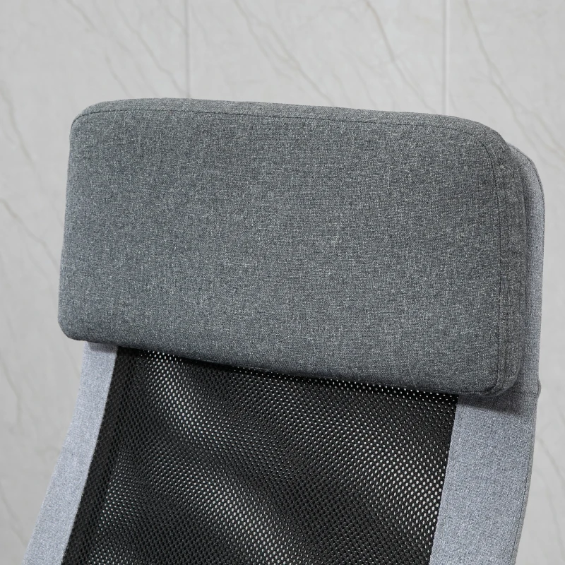 Vinsetto Office Chair Mesh High Back Swivel Task PC Desk Chair for Home w/ Arm, Grey