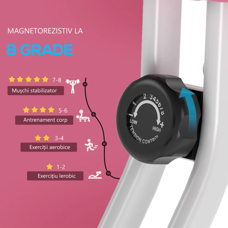 Soozier Bicicleta Camera Pliabila – 5 Pozitii & Rezistenta Magnetica(m-9)