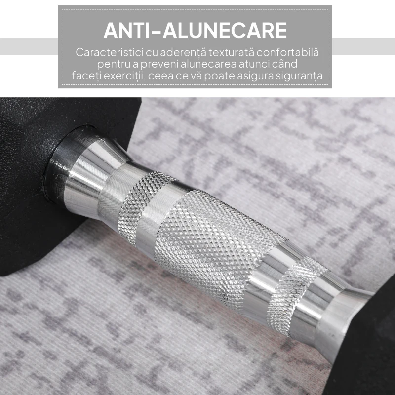 HOMCOM Haltere Hex 4kg Antiderapant