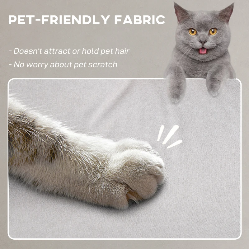 HOMCOM Fotoliu Reclinabil Electric cu Motor Brushless și Suport pentru Picioare, Crem