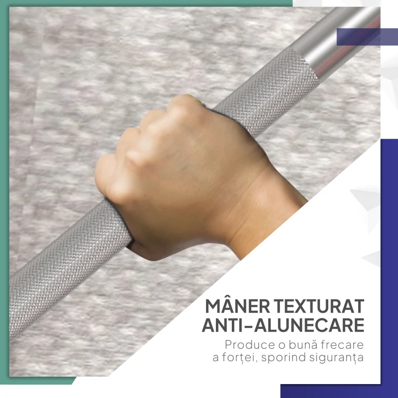 SPORTNOW Set Bară cu Greutăți 30 kg Antialunecare cu 6 Discuri Roșu