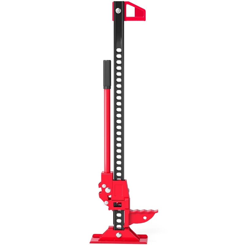 HOMCOM 3 Tonne Farm Jack, 33" High Lift Jack for 4x4 Tractors Trucks Agricultural Lifting, Red