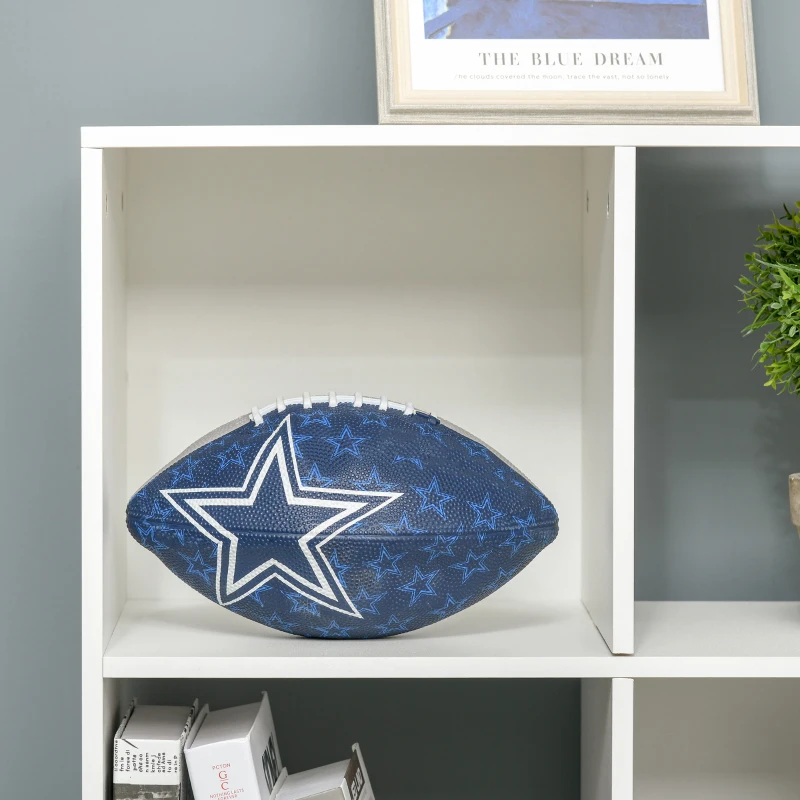 HOMCOM Weißes Regal für Zuhause und Büro, Modernes Regal mit 9 Fächern aus Holz, 91.5 x 29.5 x 91.5 cm