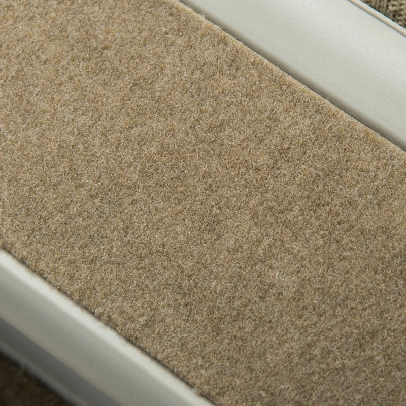 PawHut Hundeleiter Klappbar mit 4 rutschfesten Stufen, Leiter für Haustiere bis 10 kg, 62x38x49,5 cm, Grau