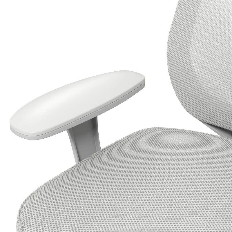 Vinsetto Bürostuhl, Ergonomisch Schreibtischstuhl mit Drehfunktion, Höhenverstellbar 55 x 48 x 82,5-94,5 cm Grau(m-9)