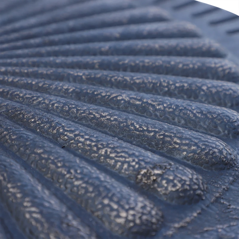 Outsunny Runder Sonnenschirmständer für Stangen von Ø3,8-4,8cm mit Dekoration und Knopf, Gewicht 15kg Ø49x32cm