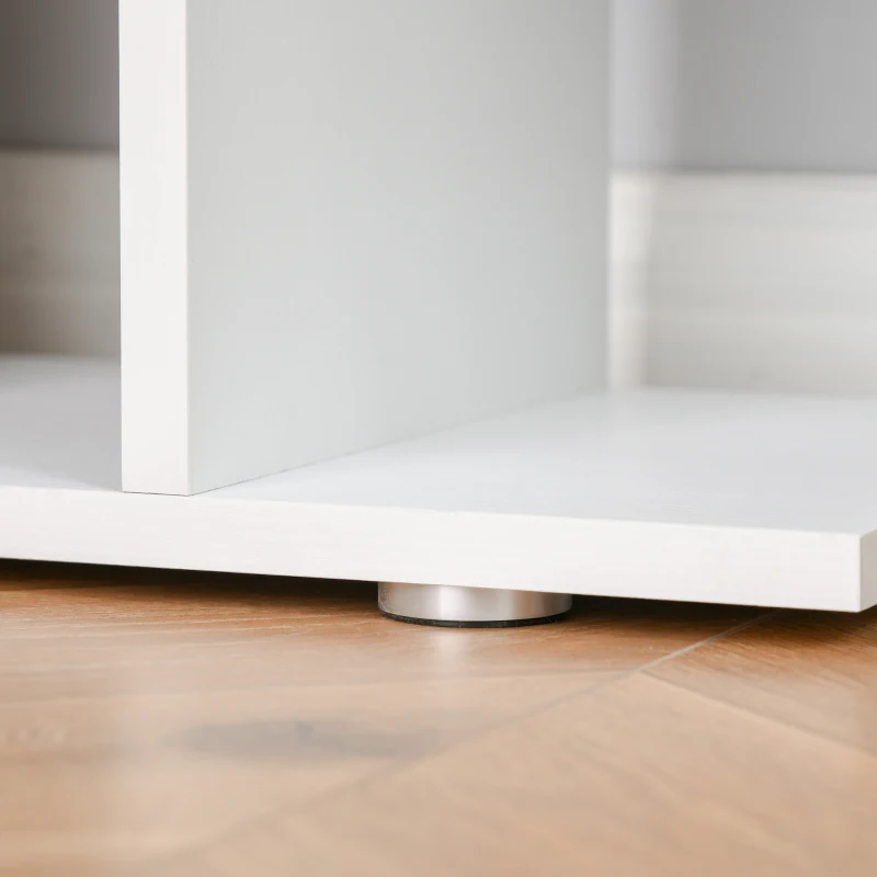 HOMCOM Regal Design Büromöbel Holz Regal 80x24x191cm Weiß