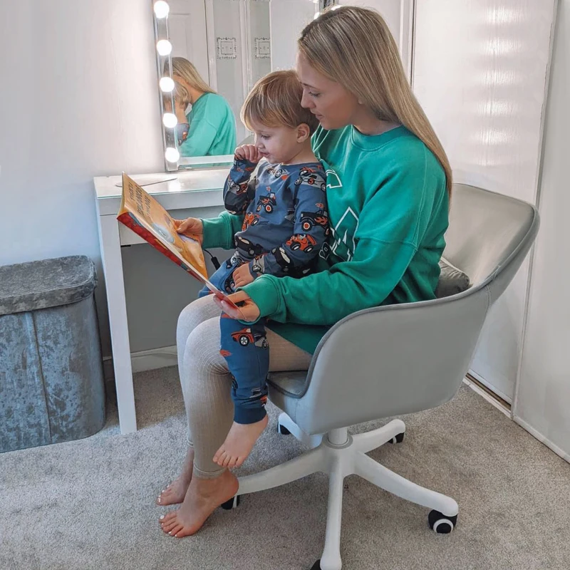 Vinsetto massage bureaustoel kantoorstoel computerstoel draaistoel werkstoel met trilfunctie armsteunen in hoogte verstelbaar fluweel grijs 55 x 65 x 79-89 cm