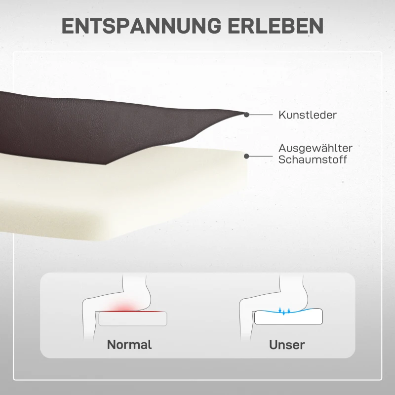 HOMCOM Aufstehsessel, Relaxsessel mit Aufstehhilfe, inkl. Fernbedienung, Becherhalter, verstellbare Rückenlehne, Braun