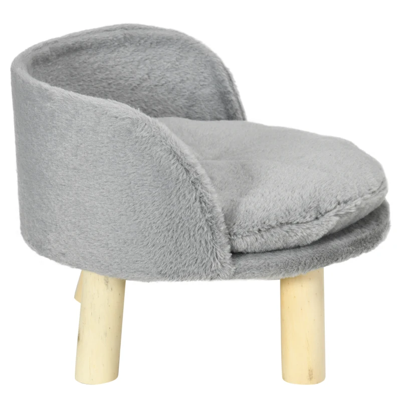 PawHut Tierbett für Hunde und Katzen, weiches & waschbares Kissen, Schutzrand, 40,5 x 40,5 x 33 cm