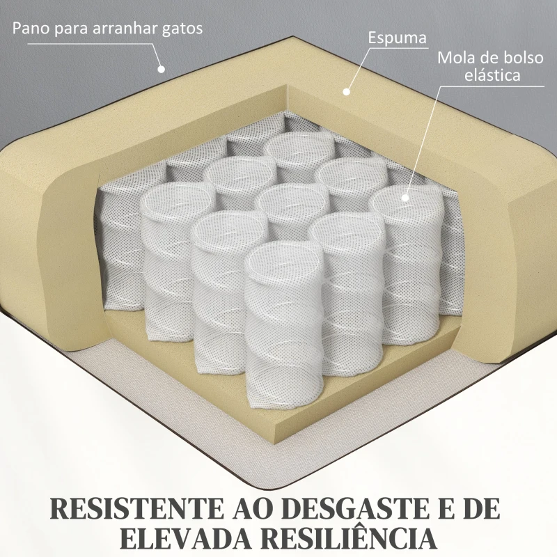 HOMCOM Poltrona Relax Levanta Pessoas com 8 Pontos de Massagem Reclinável com Função de Aquecimento 89x93x105 cm Cinza