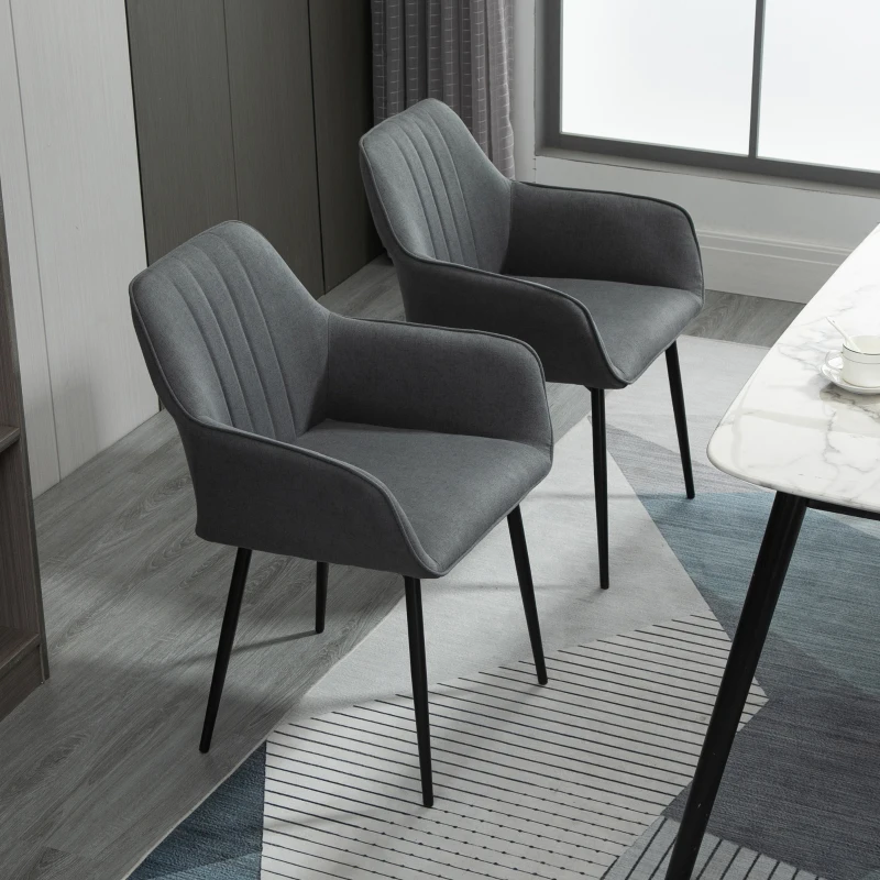 HOMCOM eetkamerstoelen set stoel