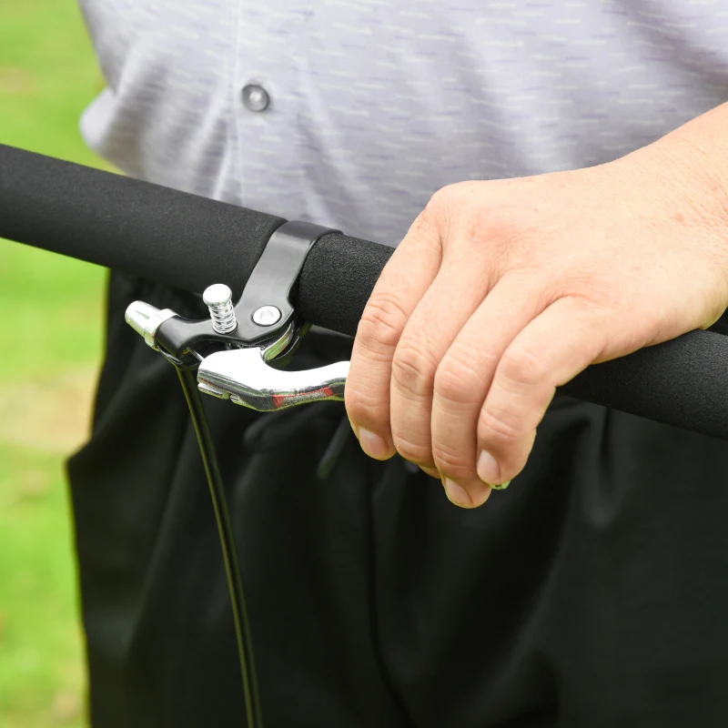 HOMCOM Baby Bike Trailer, Child Bicycle Trailer with 5 Point Harness, Steel Frame, Reflectors, Safety Flag, Hitch Coupler, Purple