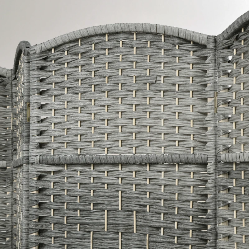 HOMCOM Paravent intérieur en bois 3 panneaux séparateur de pièce pliable pour salon chambre 135 x 180 cm gris