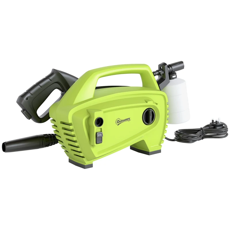 Outsunny 1600W 130-Bar Pressure Washer - Green