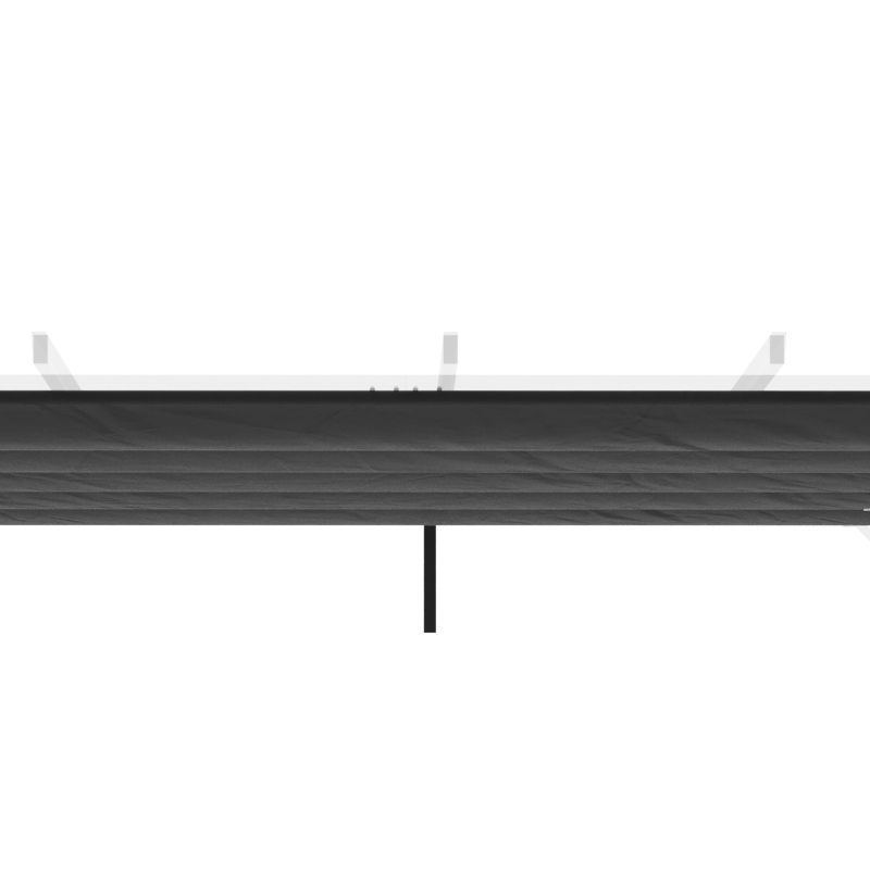 Outsunny Copertina retractabila pentru pergola, Copertina de rezerva din material textil pentru pergola de 3 x 3 (m), gri inchis