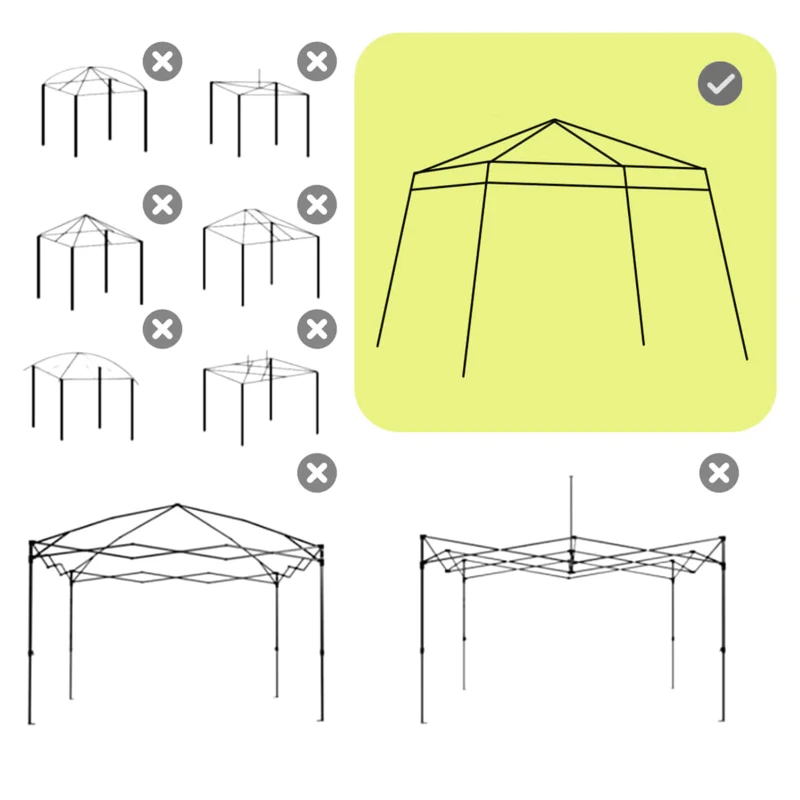 Outsunny Pavillon-Ersatzdach, Ersatzplane für 3 x 3 m Gartenpavillon, Gartenzeltdach-Ersatz, UPF50+, Oxford-Stoff, Hellgrau(m-3)