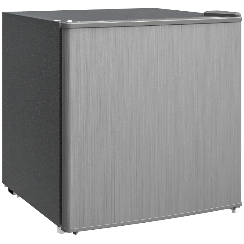 HOMCOM Mini-Vriezer 35 L, Electrische Vriesbox, Vrijstaand 161W, Mini Diepvrieskist 47 x 44,2 x 48,8 cm, Grijs(m-11)