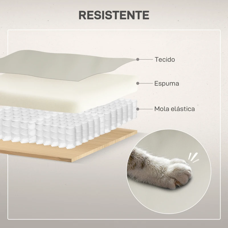 HOMCOM Poltrona Relax Levanta Pessoas com 8 Pontos de Massagem Reclinável com Função de Aquecimento 89x93x105 cm Cinzento Claro