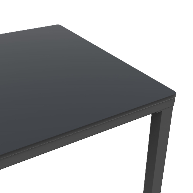 Juego de Muebles de Jardín para 4-5 Asientos 1 Mesa de Centro de Vidrio Templado Cómodos Cojines de Asiento y Almohadas Gris