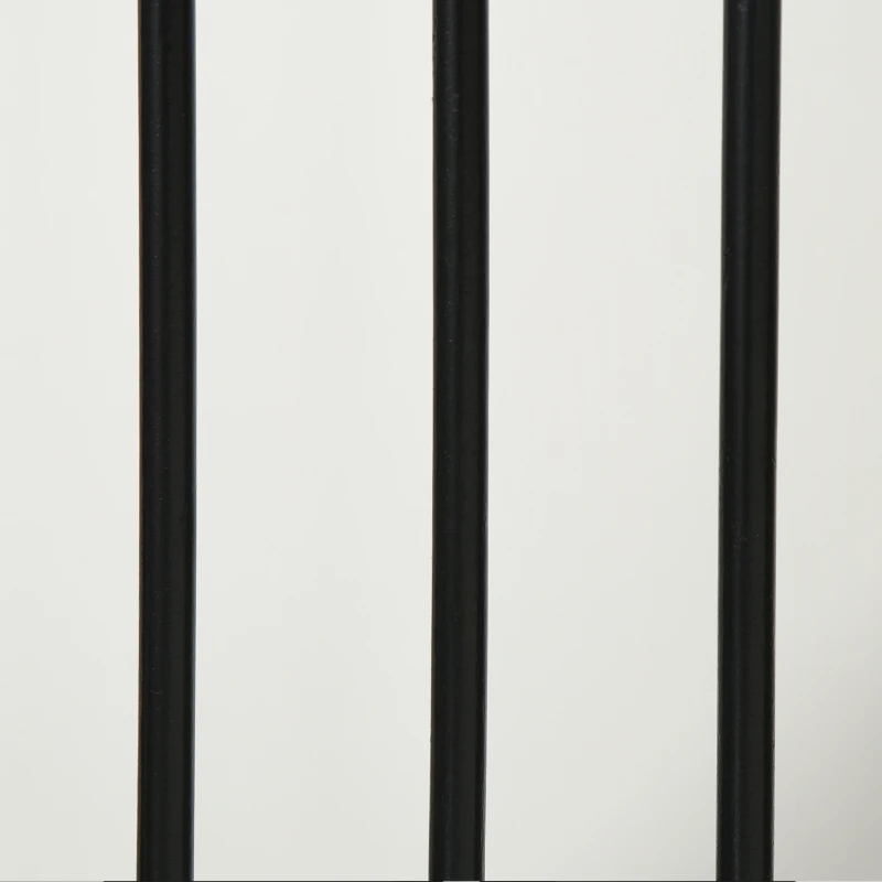 PawHut Bramka ochronna, osłona dla psa, różne konfiguracje, 3-częściowa, z dwoma nóżkami podporowymi, stabilna, składana, do użytku wewnątrz i na zewnątrz, MDF, czarna, 154,5 x 29,5 x 61 cm