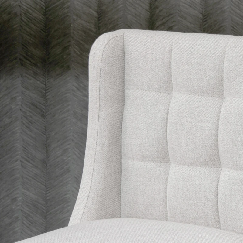 HOMCOM set van 2 barkrukken moderne keukenstoelen barkrukken voor keuken met lage rugleuning linnen touch rubberhout beige 47 x 50 x 101 cm