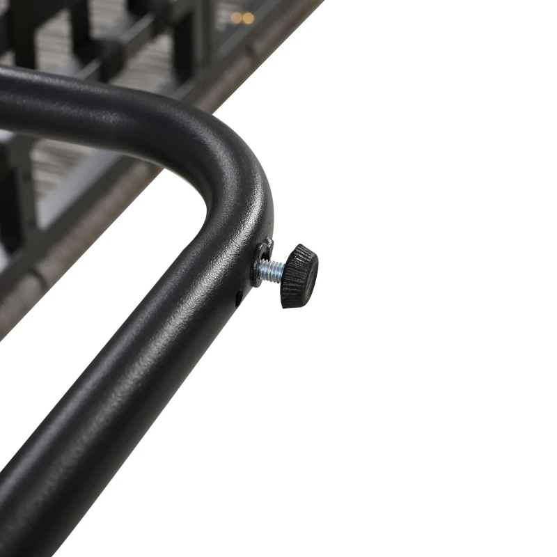 Ensemble de salon de jardin 5 pièces avec corde, pieds réglables, plateau de table en verre lisse, coussins de siège et de dossier inclus, Gris