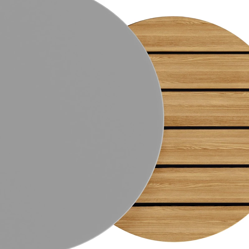 Ensemble de meubles de jardin pour 4-5 places assises, 2 tables basses intégrées, coussins de siège confortables et oreillers, Gris