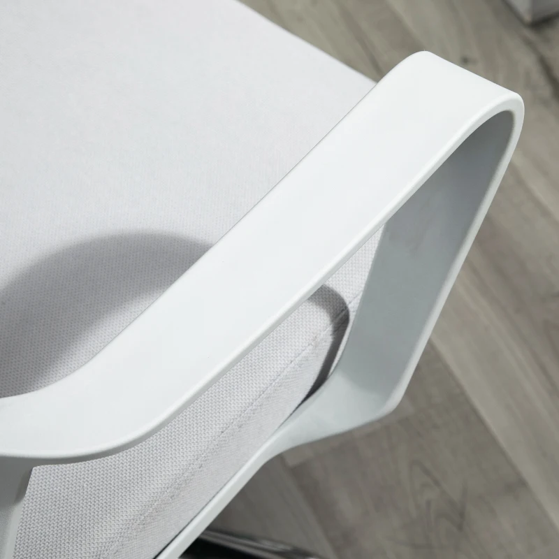 Vinsetto Ergonomic Desk Chair Mesh Office Chair with Adjustable Height Armrest and 360° Swivel Castor Wheels Grey