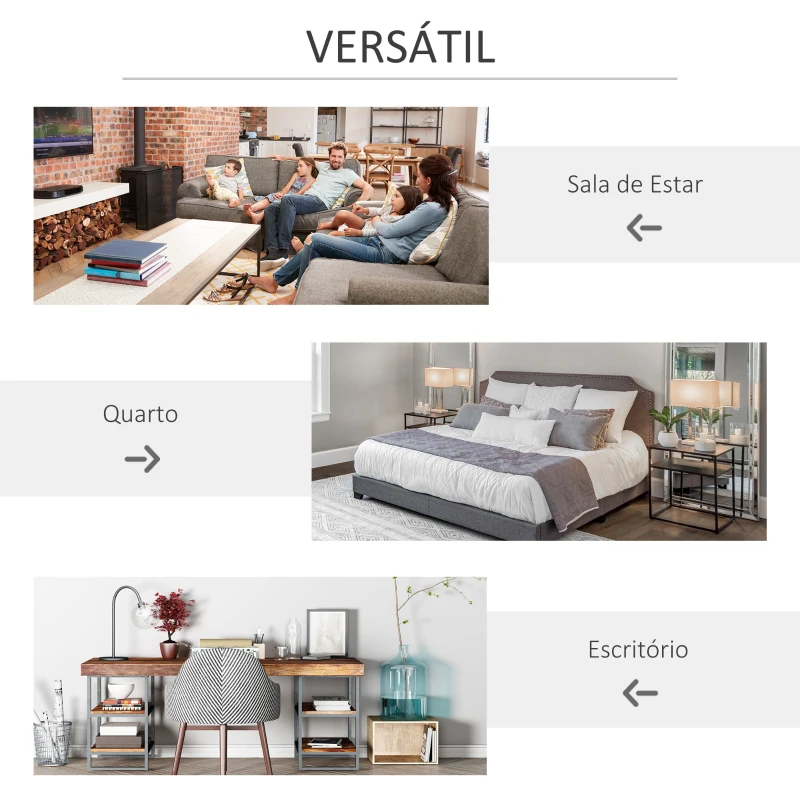 HOMCOM Estante para Livros de 3 Níveis Estante de Madeira com 9 Compartimentos Estante Modular 91,5x29,5x91,5 cm Branco