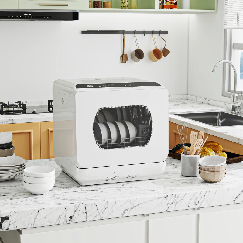 HOMCOM Multi-Program 6L Tabletop Dishwasher(m-2)