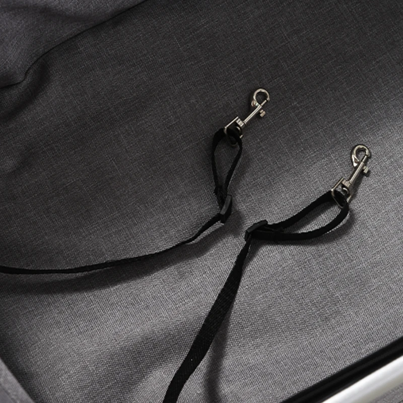 Wózek dla psa PawHut, wózek dla psa 2 w 1, torba transportowa, składany wózek dla psa, szary