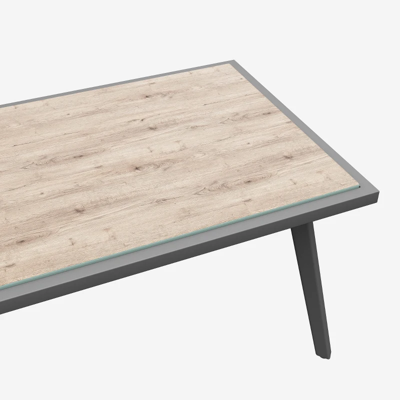 Juego de Muebles de Jardín para 8 Personas Conjunto de Muebles con Cuerda Incluye Cojines de Asiento y Respaldo Gris