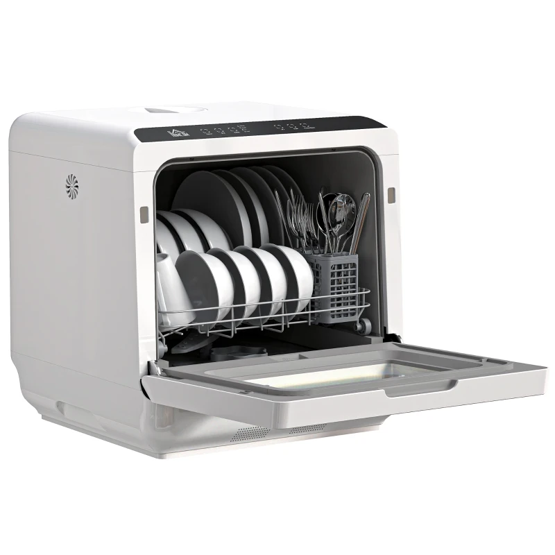 HOMCOM Multi-Program 6L Tabletop Dishwasher(m-11)