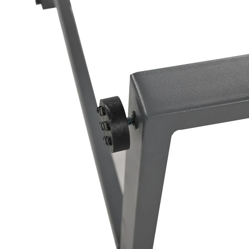 Ensemble de meubles de jardin 3 pièces, 2 canapés avec dossier réglable, coussins d'assise inclus, table réglable, Gris