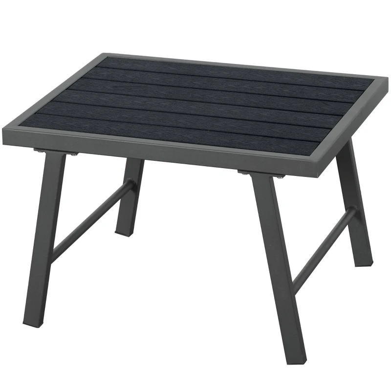 Juego de Muebles de Jardín para 5-6 Personas con 2 Sofás de 3 Plazas 1 Mesa Incluye 7 Cojines Grises Gris