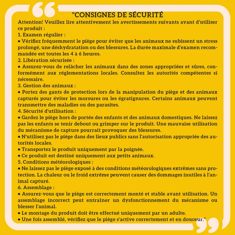 Outsunny Cage attrape animaux nuisibles 1 entrée dim. 60 x 18 x 20 cm vert foncé