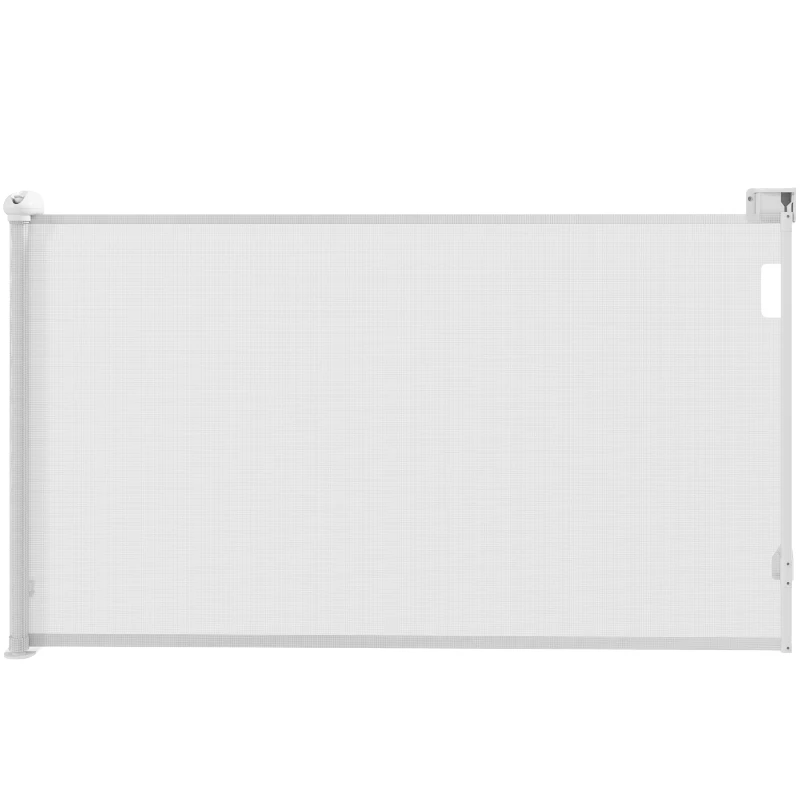 PawHut Gard Extensibil pentru Câini 0-144cm cu Blocare Automată, Alb