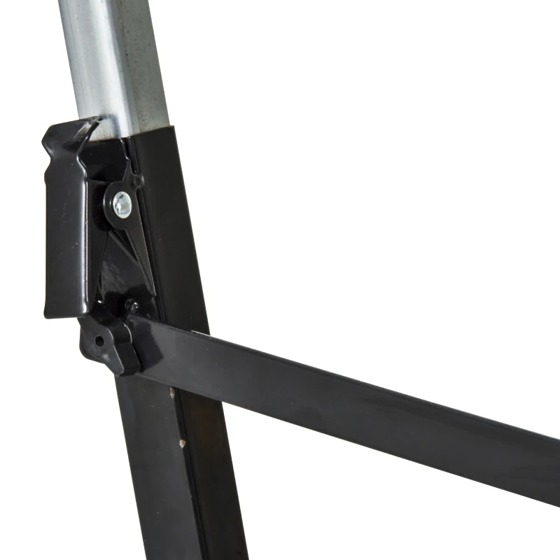 DURHAND 2er-Set Sägepferd Arbeitsbock Unterstellbock Klappbar rutschfest Stahl Gelb Schwarz 100 x 49 x 62-90 cm Belastbarkeit 100 kg