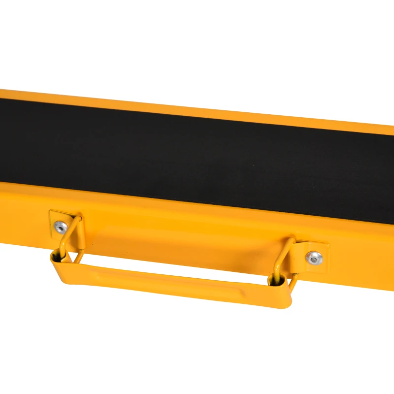 HOMCOM Arbeits Bock, Sägepferd, Unterstellbock, Klappbar, Rutschfest, Stahl, Orange, Schwarz, 99,5 x 50 x 78 cm, Belastbarkeit 125 kg