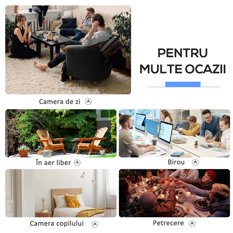 Outsunny Lampă Antițânțari cu Lumină UV, 3W, pentru Interior și Exterior, Negru