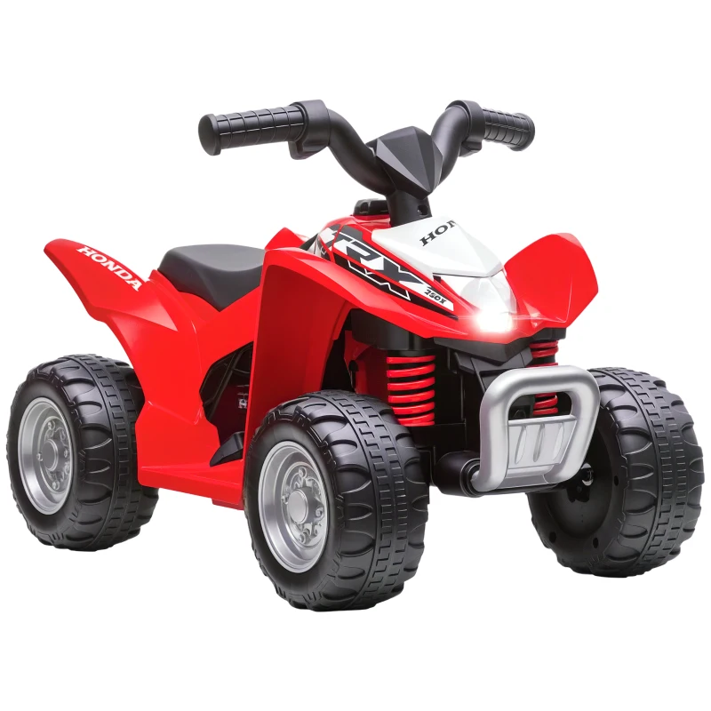 AIYAPLAY Honda Licensed Kids Electric Quad Bike, 6V ATV Ride On for Ages 1.5-3 Years, Red