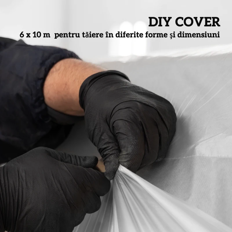 Outsunny Acoperiș pentru Seră 6x10m din PP Anti UV și Impermeabil Transparent