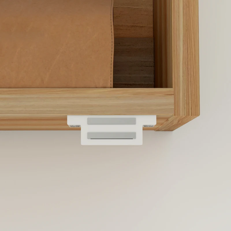 HOMCOM Armoire murale salle de bain avec miroir ovale 45 x 90 cm moderne sans cadre bois naturel