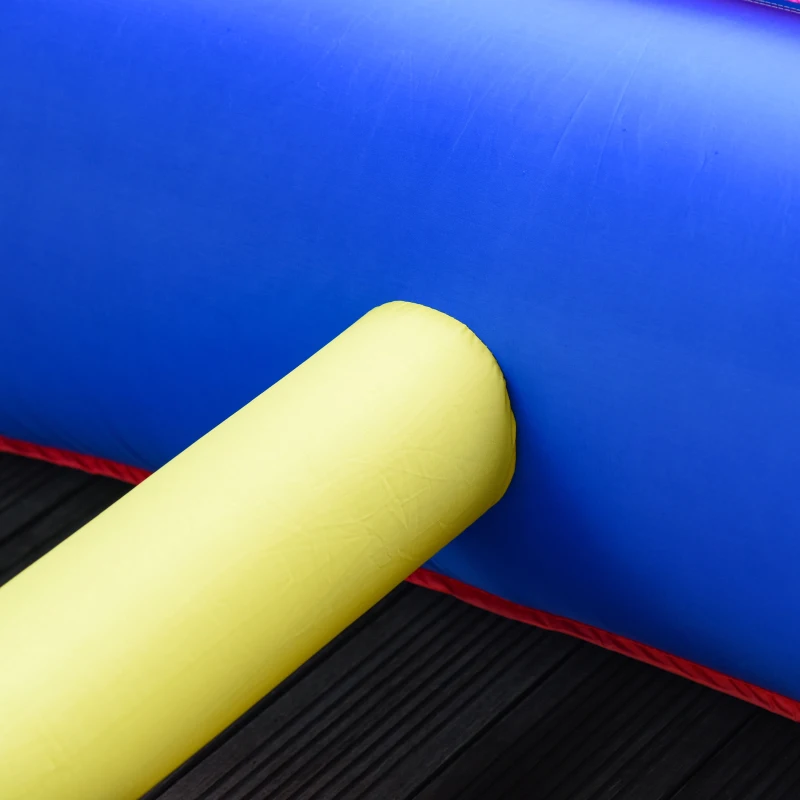 Opblaasbaar springkasteel met glijbaan voor 2 kinderen springkasteel speelkasteel met blazer