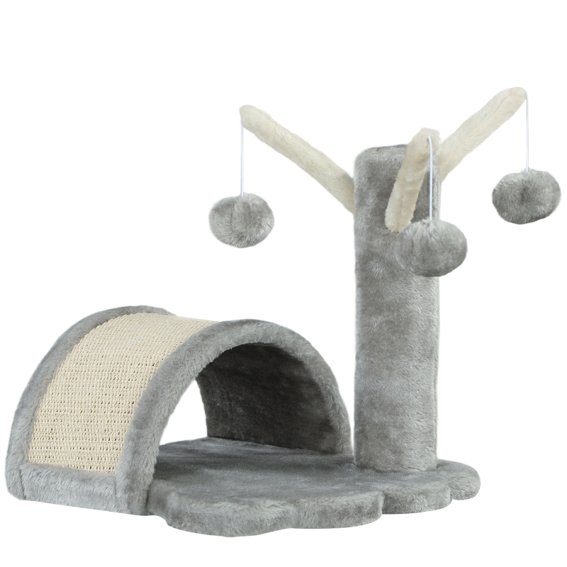 PawHut Katzenbaum Kratzbaum Katzenkratzbaum Kletterbaum Katze Sisal  (Modell7/hellgrau) | Aosom.de