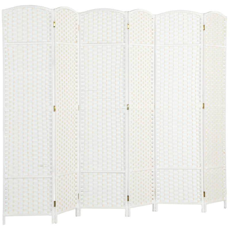 Divisorio Pieghevole Con Scaffale In Carta Kraft, Bianco, Altezza 1,5 M, Struttura A Nido D'ape, Non Serve Montaggio